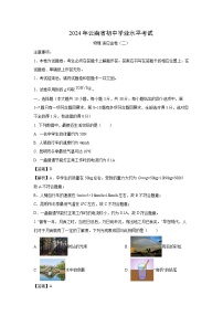 云南省昭通市巧家县2023-2024学年九年级下学期4月月考物理试题（解析版）