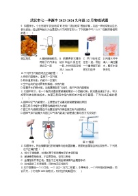 2023-2024学年湖北省武汉市七一华源中学九年级（上）月考物理试卷（12月份）