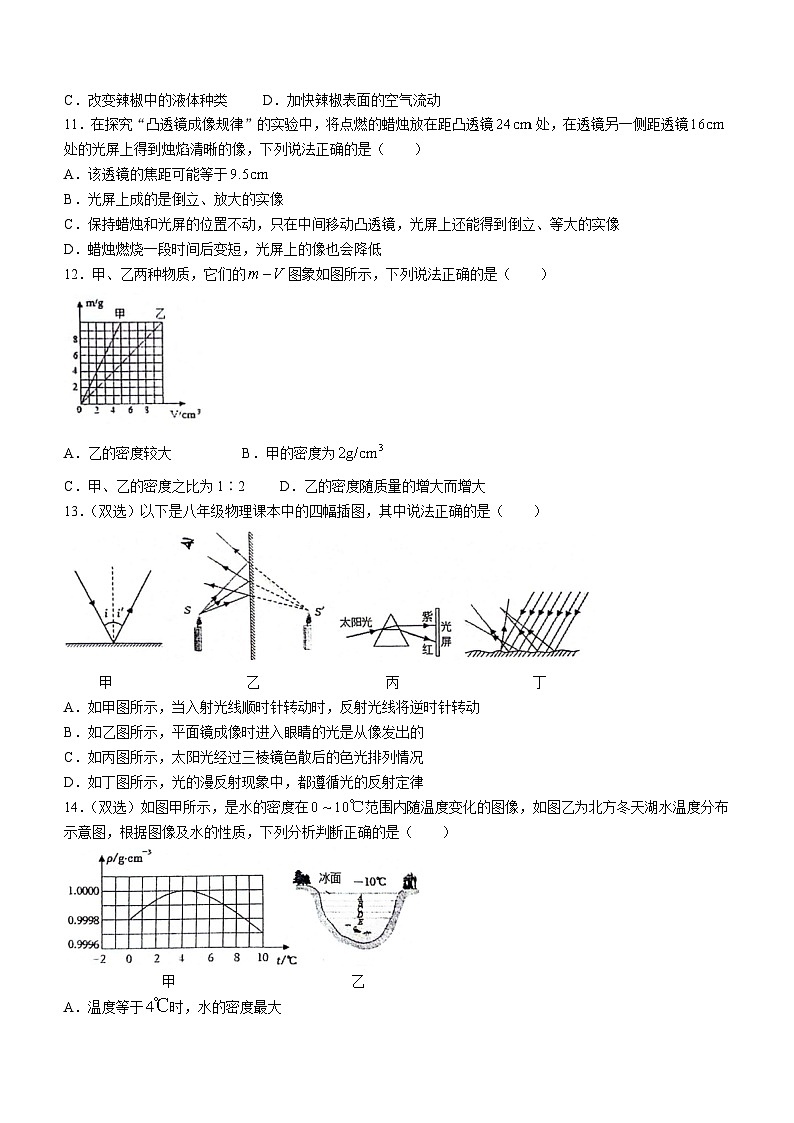 2023-2024学年河南省周口市川汇区八年级(上)期末物理试卷03