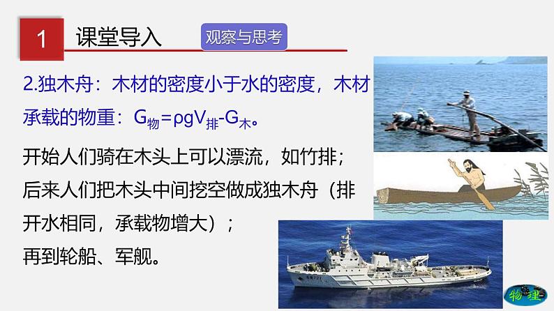 8.3 浮力的利用(课件)-八年级物理下册同步(鲁教版)第4页