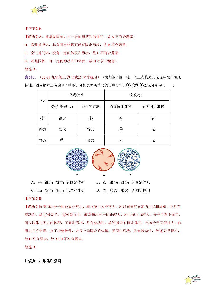 第2節(jié) 熔化和凝固（通關(guān)講義）-（新教材）第一輯：人教版2024八年級物理上冊講義（教師版） 2024-2025學(xué)年（人教版）八年級上冊物理期中期末題型復(fù)習講義第2頁