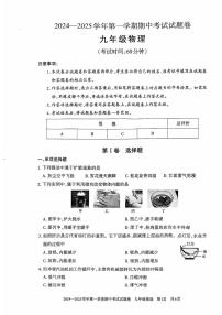 新疆維吾爾自治區(qū)2024-2025學(xué)年九年級(jí)上學(xué)期11月期中物理試題