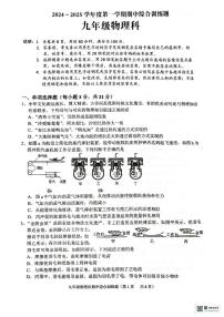 广东省揭阳市普宁市2024-2025学年度九年级上学期期中物理试题