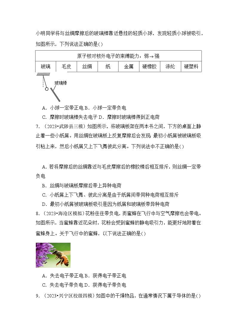 2024年中考物理母题解密专题15 电流和电路考点精练(附答案)第3页