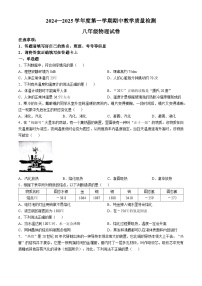 河北省邯郸市魏县2024-2025学年八年级上学期11月期中物理试题