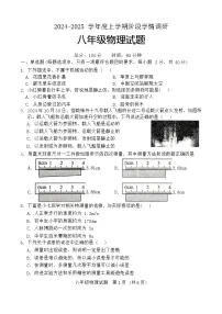 山东省临沂市临沭县2024-2025学年八年级上学期11月期中物理试题