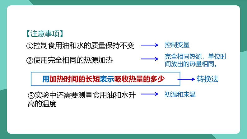 人教版物理九年级下册13.3比热容 课件第6页