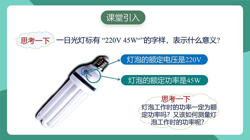 人教版物理九年級(jí)下冊(cè)18.3測(cè)量小燈泡的電功率 課件第3頁(yè)
