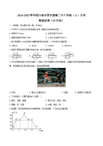 2024-2025学年四川省自贡市富顺二中八年级（上）月考物理试卷（10月份）（含答案）
