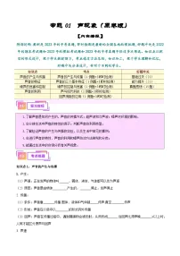 2025年中考物理一轮复习考点过关练习专题01 声现象（解析版）