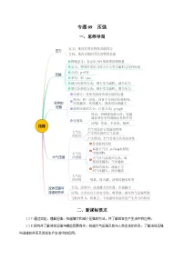 2025年中考物理一轮复习讲与练专题09 压强(知识梳理+典例+练习)(教师版)