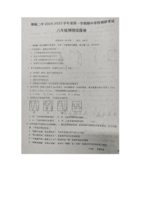 安徽省安庆市桐城市第二中学2024-2025学年八年级上学期期中物理试卷