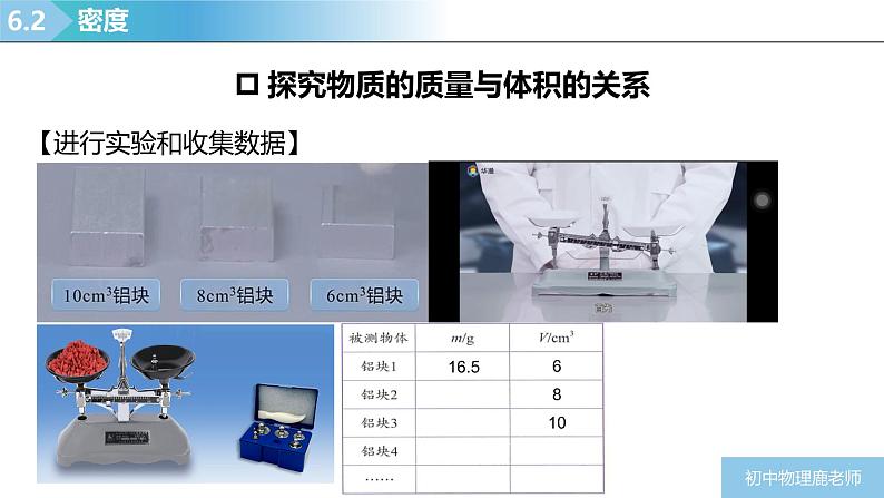 人教版物理八年级上册6.2《密度》课件第8页