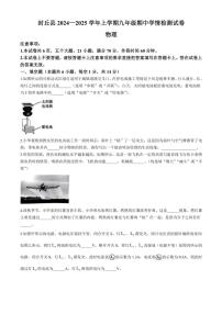 河南省新乡市封丘县2024～2025学年九年级上学期11月期中物理试题（含答案）