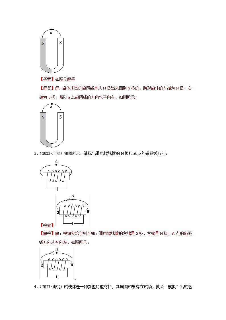 2025年中考物理二輪培優(yōu)壓軸題練習(xí)挑戰(zhàn)11 作圖題（電磁學(xué)綜合46題）（解析版）第2頁(yè)