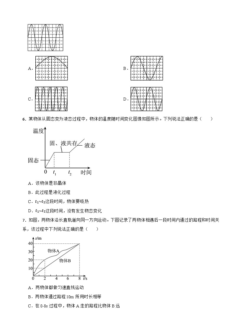 广东省广州市增城区2023-2024学年上学期期中质量检测八年级物理试卷第2页