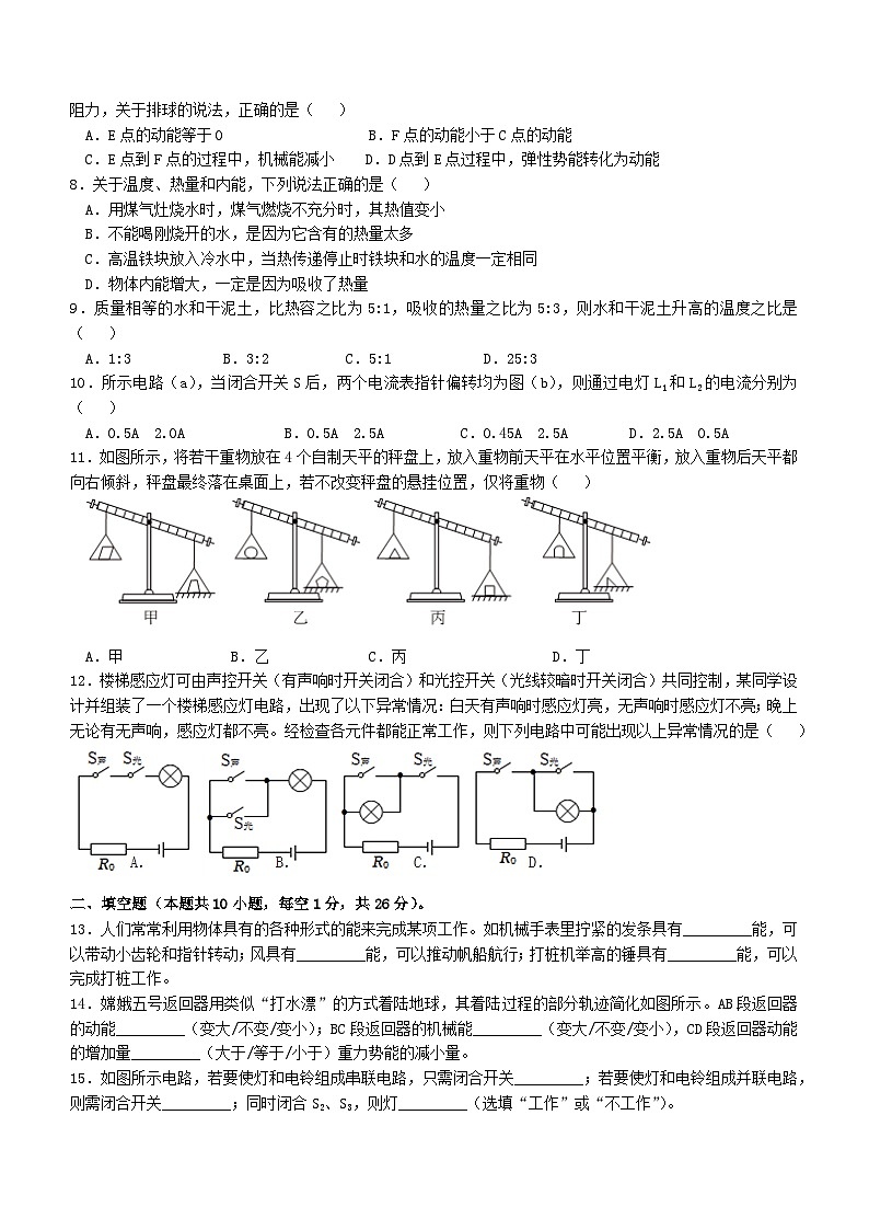 江苏省苏州市振华中学2024-2025学年九年级上学期期中物理测试卷第2页