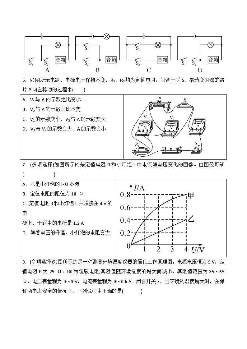 贵州省黔东南州榕江县寨蒿中学2024-2025学年度九年级上学期期中质量监测物理试卷第2页