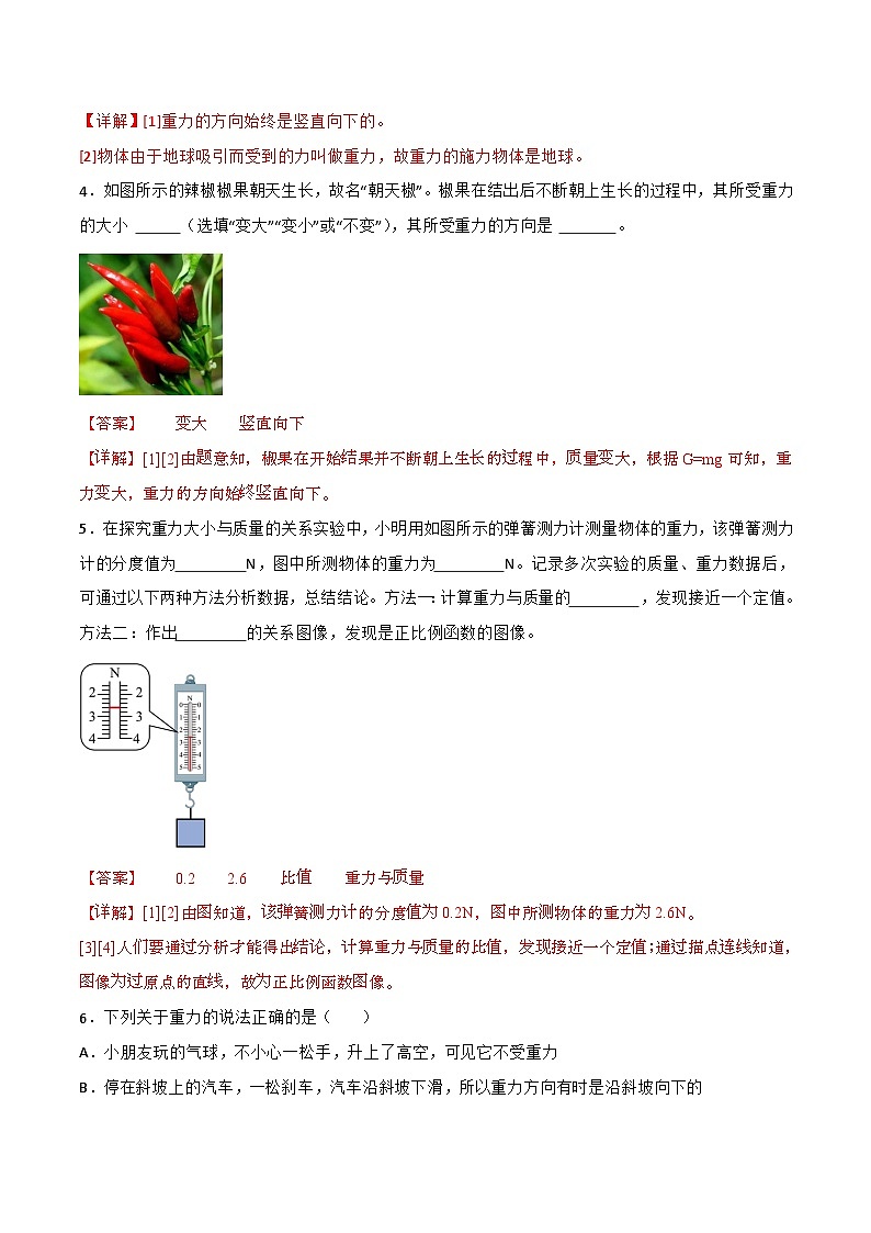 6.3 来自地球的力(练习)(含答案解析)第2页