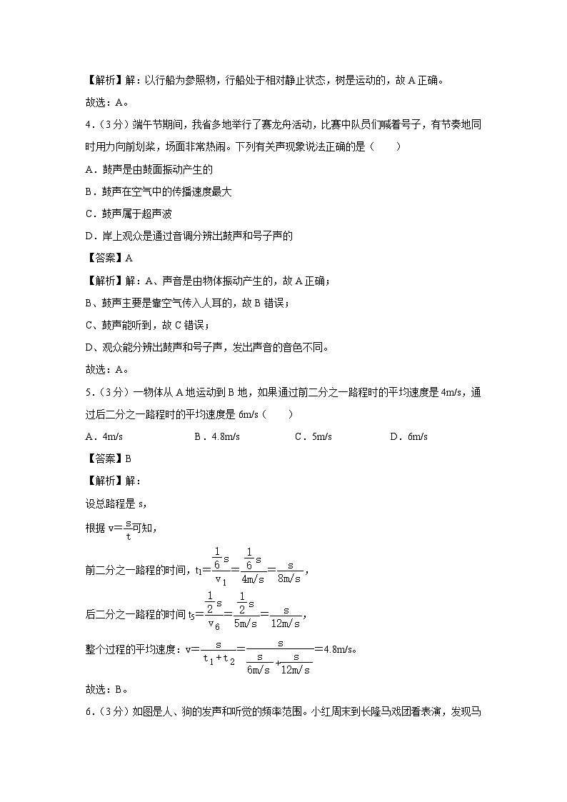 2024-2025学年山东省德州市庆云县东辛店八年级(上)第一次月考物理试卷第2页