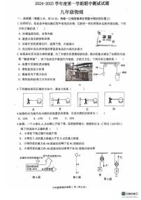 江苏省扬州市宝应县2024-2025学年九年级上学期11月期中物理试题