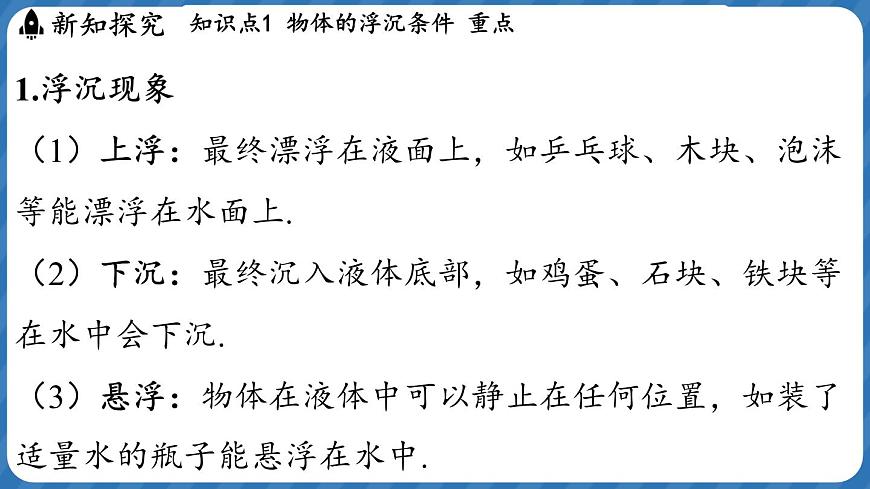 9.4 物體的浮與沉 課件 ---2024-2025學(xué)年物理滬科版八年級(jí)全一冊(cè)第3頁(yè)