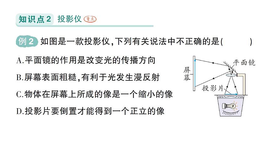 初中物理新人教版八年級(jí)上冊(cè)第五章第二節(jié) 生活中的透鏡作業(yè)課件2024秋第5頁(yè)