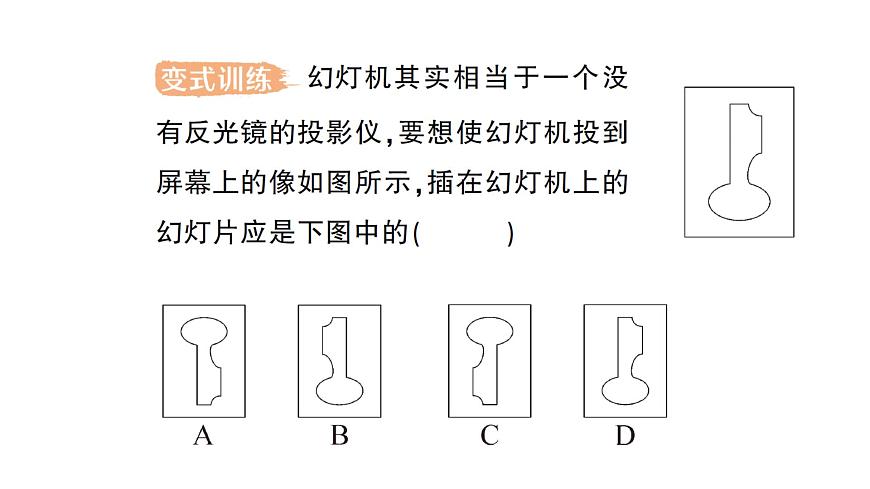 初中物理新人教版八年級(jí)上冊(cè)第五章第二節(jié) 生活中的透鏡作業(yè)課件2024秋第7頁(yè)