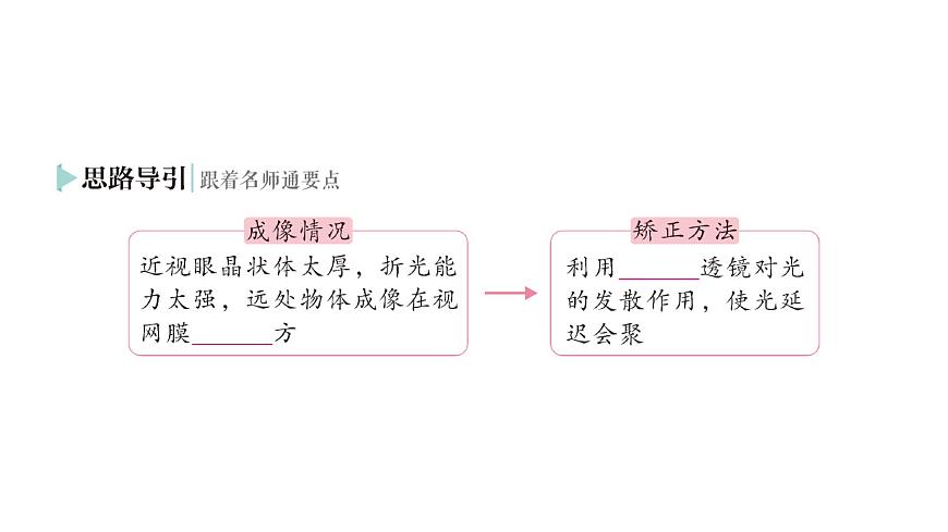 初中物理新人教版八年級上冊第五章第四節(jié) 眼睛和眼鏡作業(yè)課件2024秋第5頁