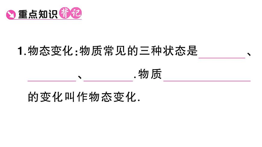 初中物理新人教版八年級上冊第三章第二節(jié)第一課時 熔化和凝固的規(guī)律課堂作業(yè)課件2024秋季第2頁