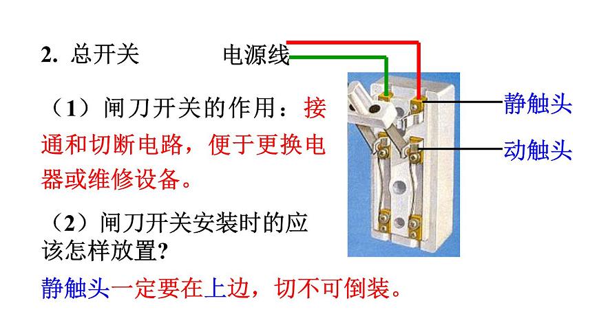 （教科版）九年級物理下冊9.2節(jié)  家庭電路(課件）第8頁