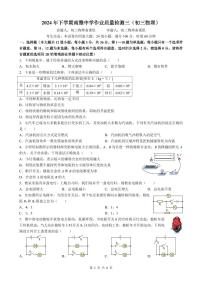 湖南省长沙南雅中学2024-2025学年九年级上学期第三次月考物理试卷
