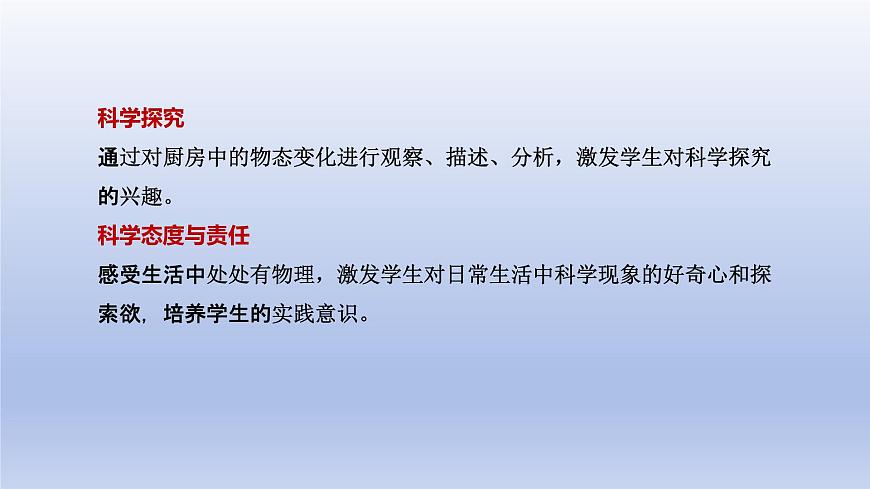 2024八年級物理上冊第三章物態(tài)變化第5節(jié)跨學科實踐:探索廚房中的物態(tài)變化問題課件(人教版)第3頁