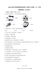 2024～2025学年陕西省西安理工大附中九年级(上)月考物理试卷(12月份)(含答案)