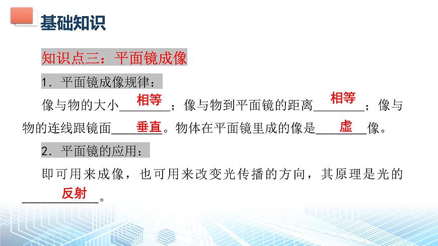 人教版（2024） 八年級上冊物理第四章 光現(xiàn)象 復(fù)習(xí)課件第5頁