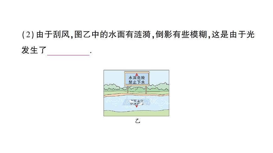 初中物理新滬科版八年級全冊第三章第三節(jié) 光的折射作業(yè)課件2024秋第3頁