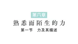 初中物理新沪科版八年级全册第六章第一节 力及其描述作业课件2024秋