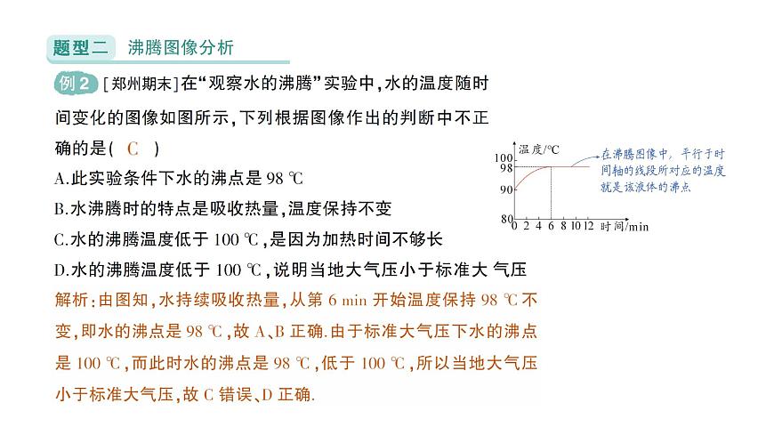 初中物理新北師大版八年級上冊第一章專題一 物態(tài)變化的圖像作業(yè)課件2024秋第4頁
