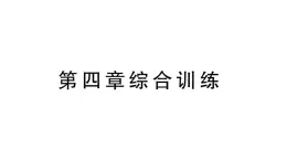 初中物理新沪科版八年级全册第四章 神奇的透镜综合训练课堂作业课件2024秋