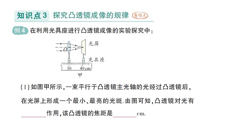 初中物理新教科版八年级上册第四章第五节 科学探究:凸透镜成像作业课件2024秋第7页