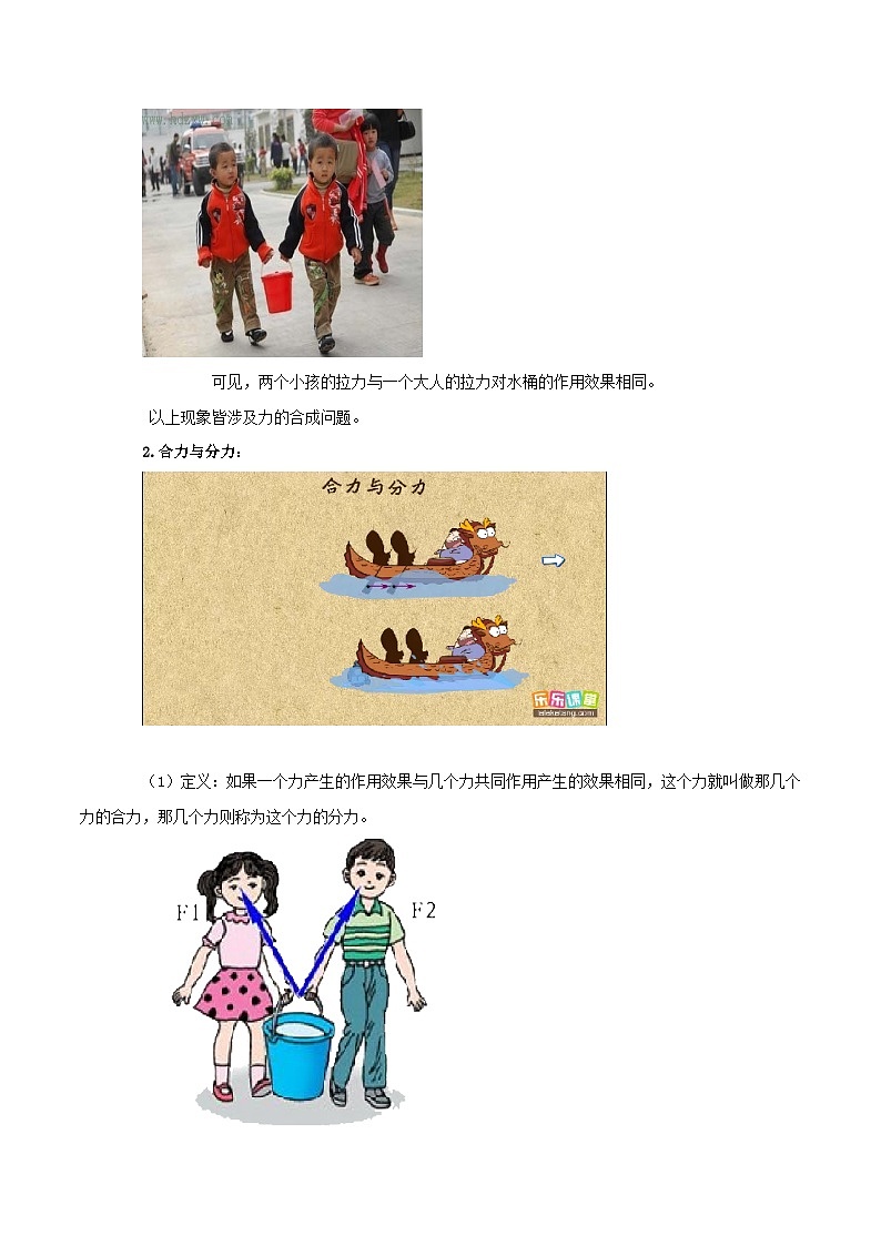 7.2 力的合成(教学设计)第3页