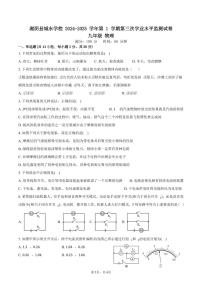 湖南省岳阳市湘阴县文星街道城东学校2024-2025学年九年级上学期12月月考物理试题