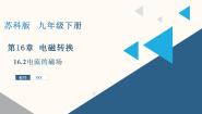 初中物理苏科版（2024）九年级全册电流的磁场课文内容ppt课件