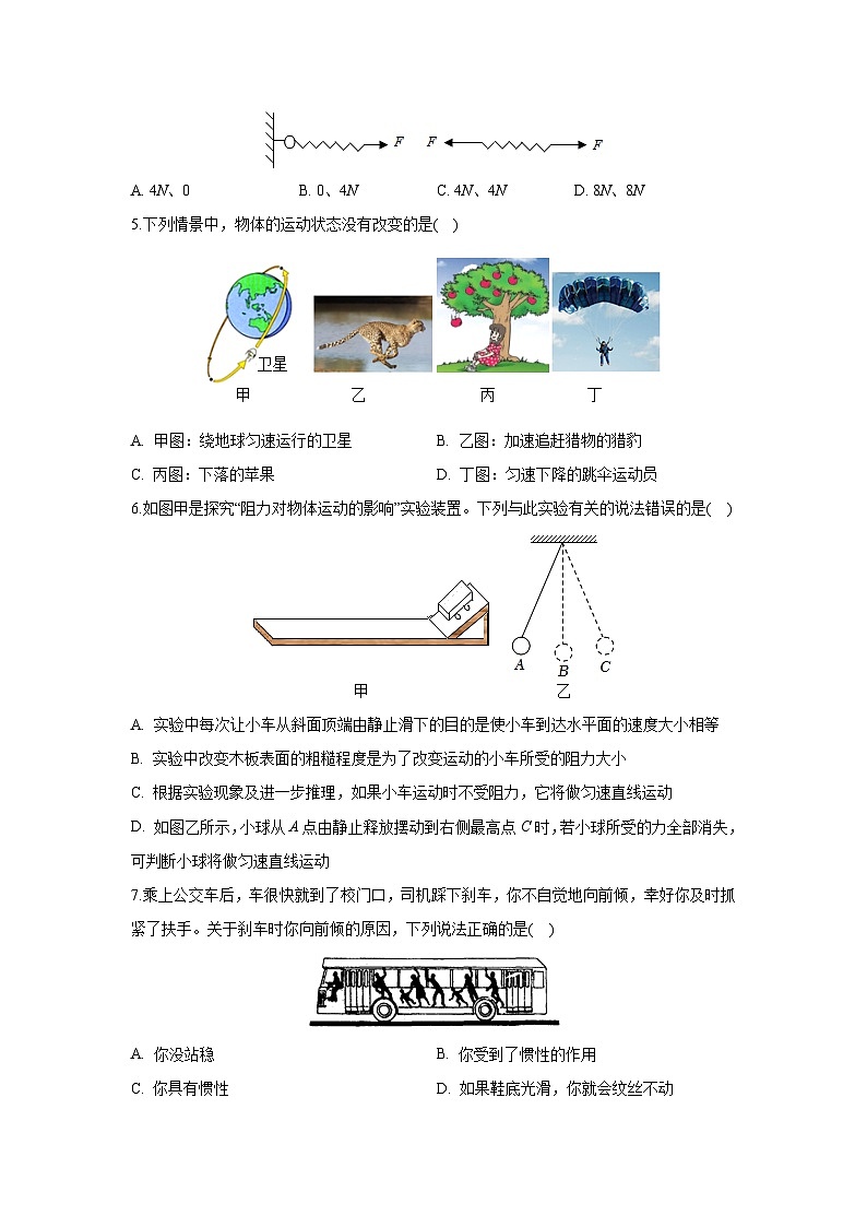 2023~2024学年山东省枣庄市薛城区八年级(下)期中物理+物理试卷第2页