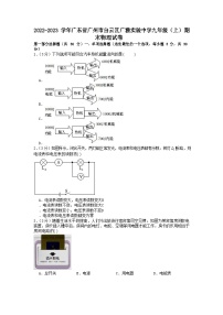 2022-2023学年广东省广州市白云区广雅实验中学九年级（上）期末物理试卷（含答案）