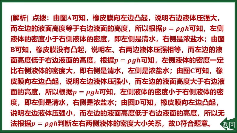 人教版(2024)物理八年级下册第九章 压强专项突破5 液体压强的分析与计算课件第4页