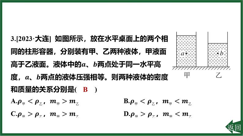 人教版(2024)物理八年级下册第九章 压强专项突破5 液体压强的分析与计算课件第5页