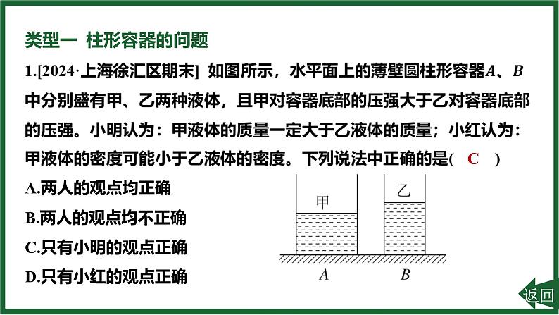 人教版(2024)物理八年级下册第九章 压强专项突破6 固体压强和液体压强的综合课件第2页
