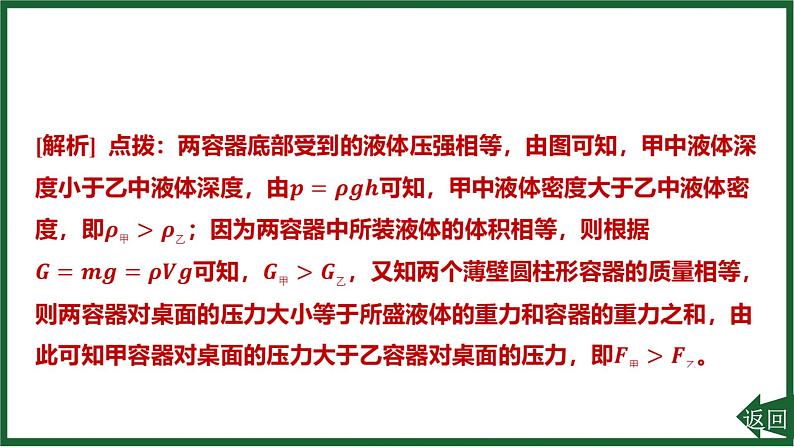 人教版(2024)物理八年级下册第九章 压强专项突破6 固体压强和液体压强的综合课件第4页