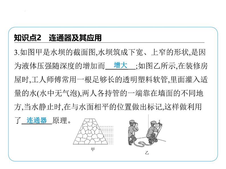 9.2液体的压强课件 --2024-2025学年苏科版物理八年级下册第7页